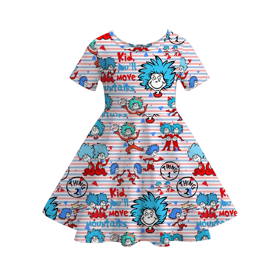 (Pre Order)Girls Spring and Summer DR SEUSS Print Dress