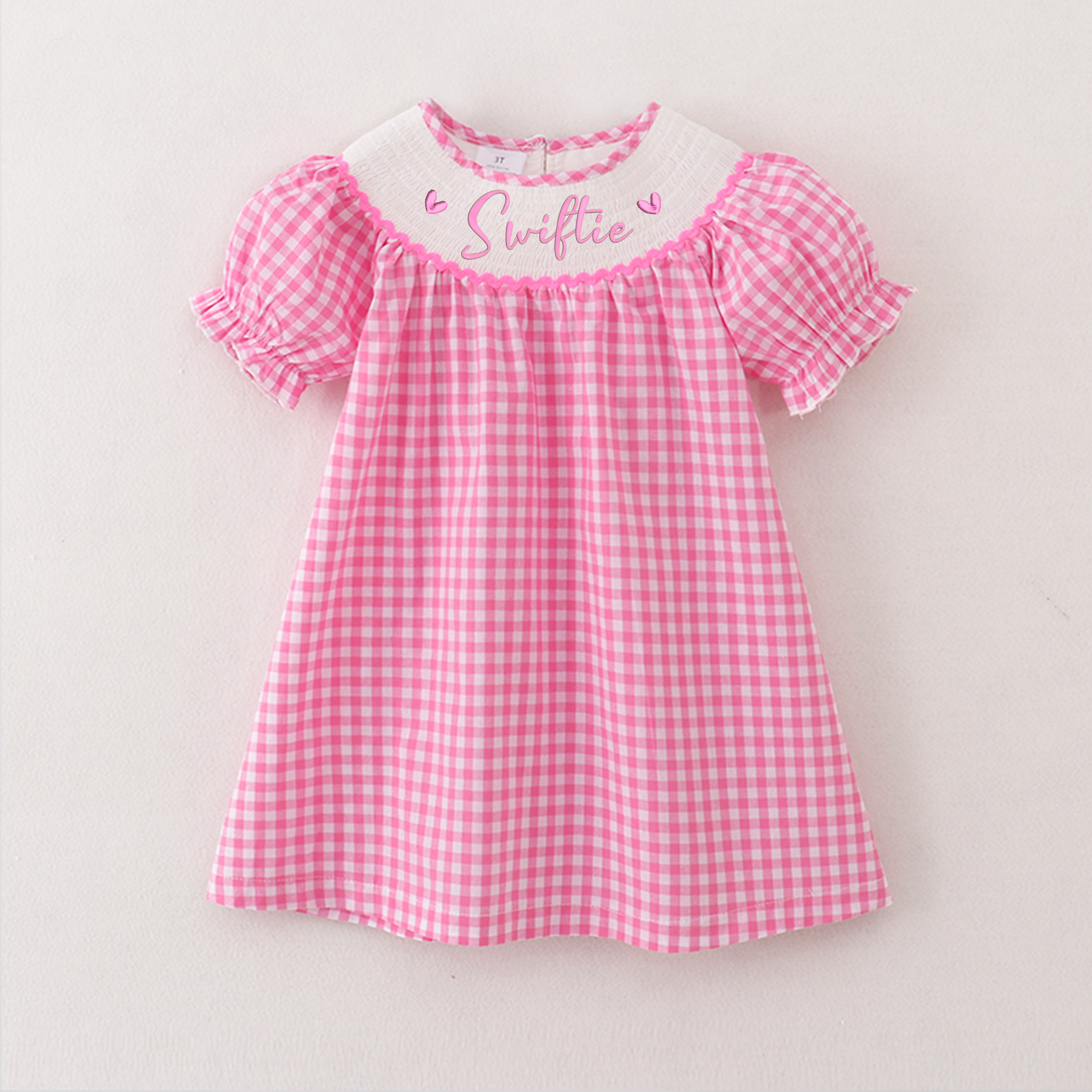 (Pre Order)Girls Spring TS Embroidery Smocked Dress