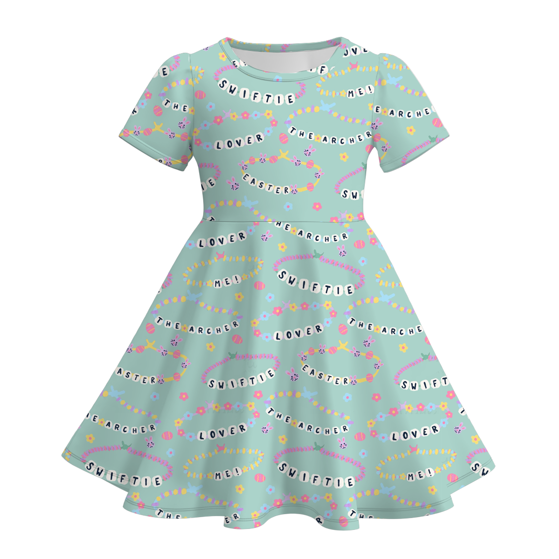 (Pre Order)Girls Spring and Summer Print Dress