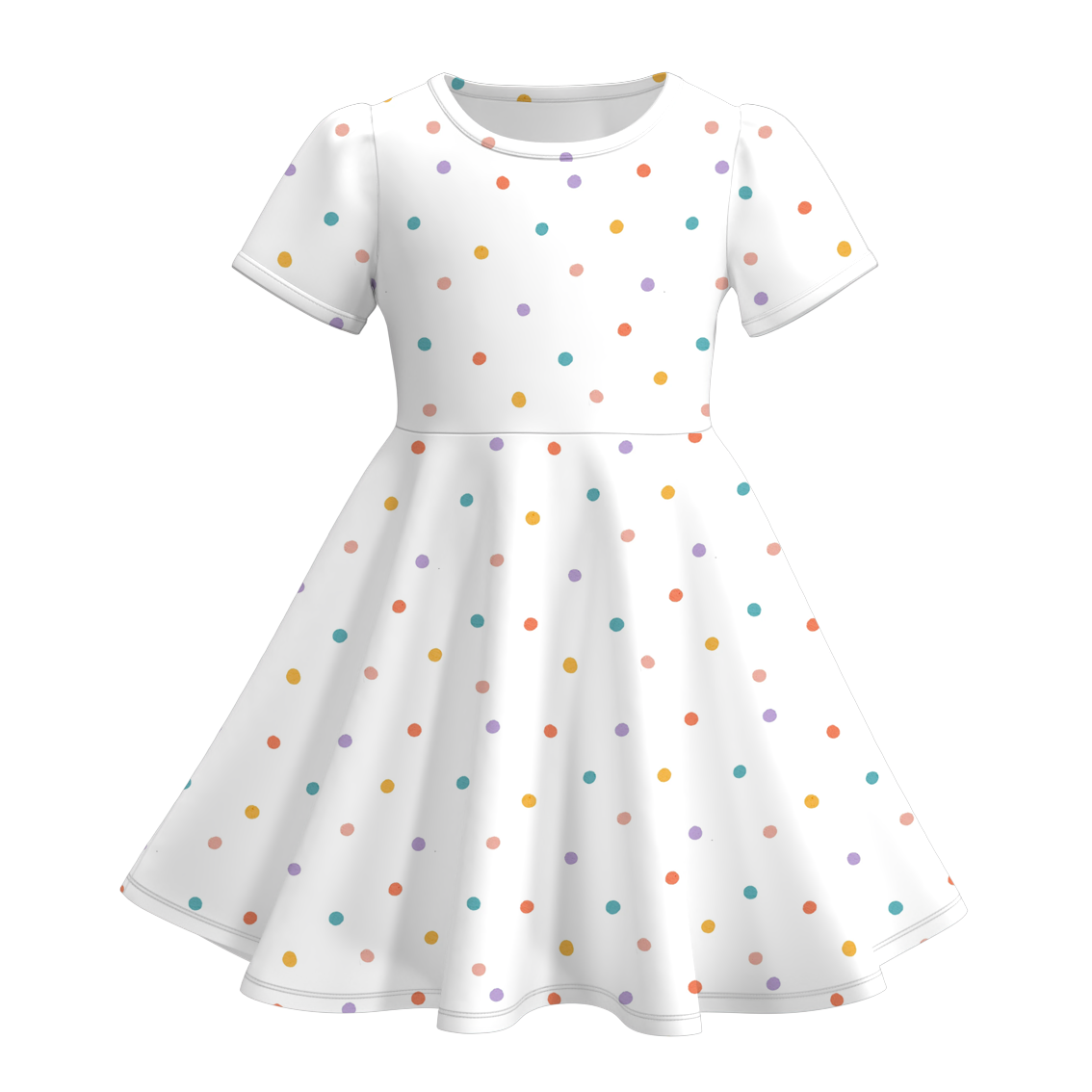 (Pre Order)Girls Spring and Summer Print Dress