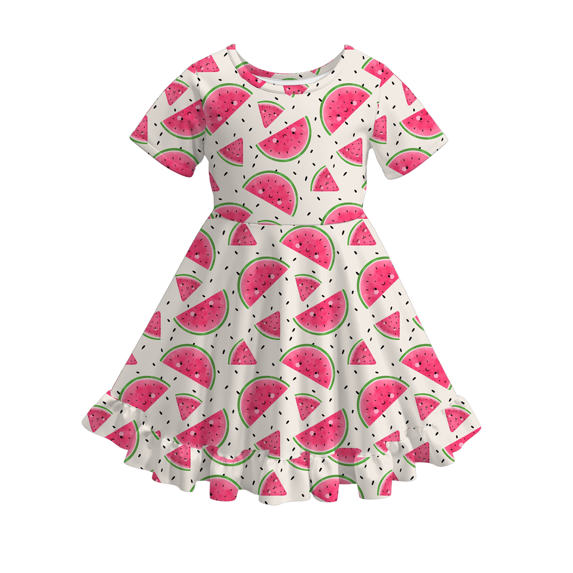 (Pre Order)Girls Spring and Summer Fruit Print Dress
