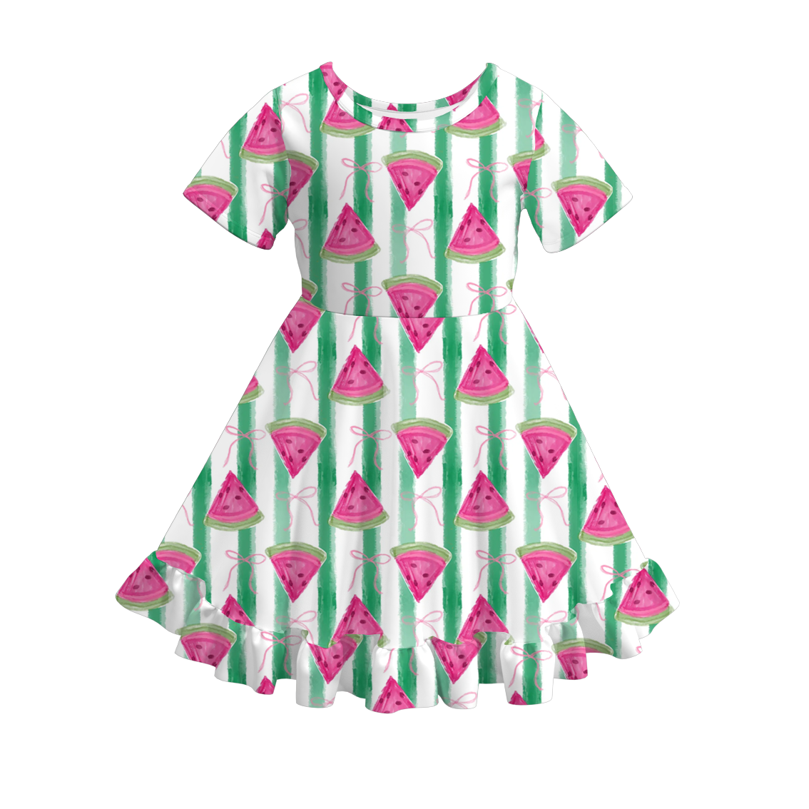 (Pre Order)Girls Spring and Summer Fruit Print Dress