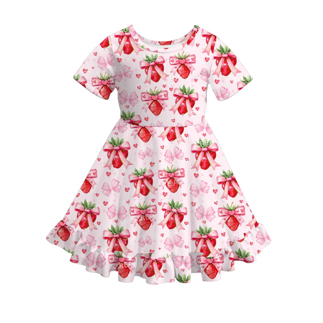 (Pre Order)Girls Spring and Summer Fruit Print Dress