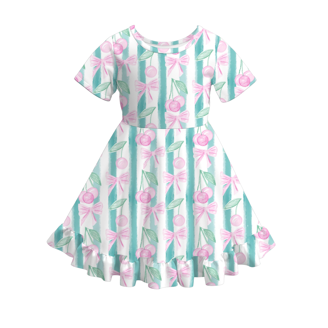 (Pre Order)Girls Spring and Summer Fruit Print Dress