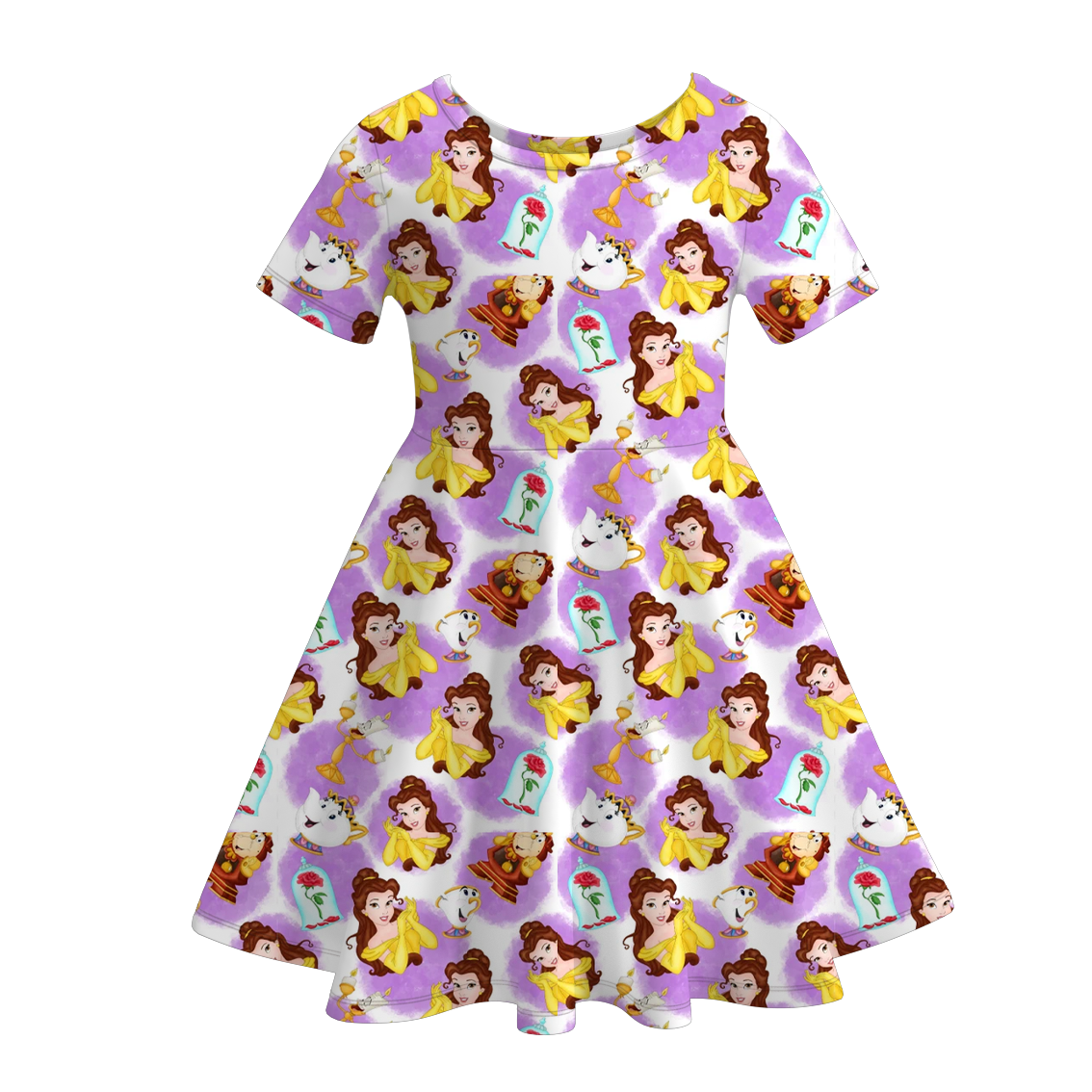 (Pre Order)Girls Spring and Summer Princess Print Dress