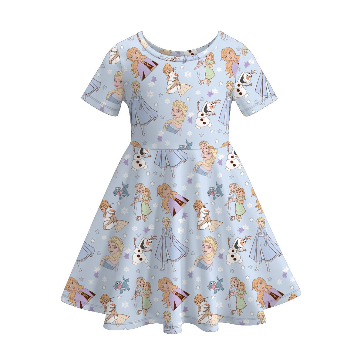 (Pre Order)Girls Spring and Summer Princess Print Dress