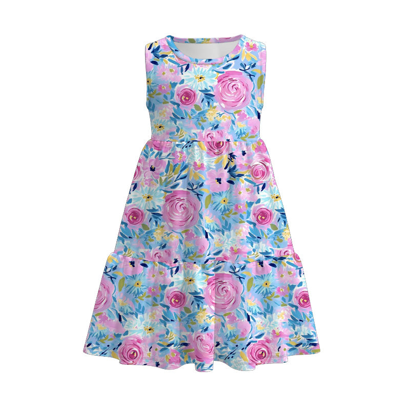 (Pre Order)Mommy&Me Spring and Summer Floral Print Dress
