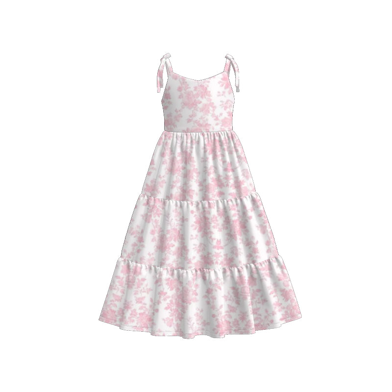 (Pre Order,Prepack Zone)Family Spring&Summer Floral Print MAXI Dress(Mix Size)