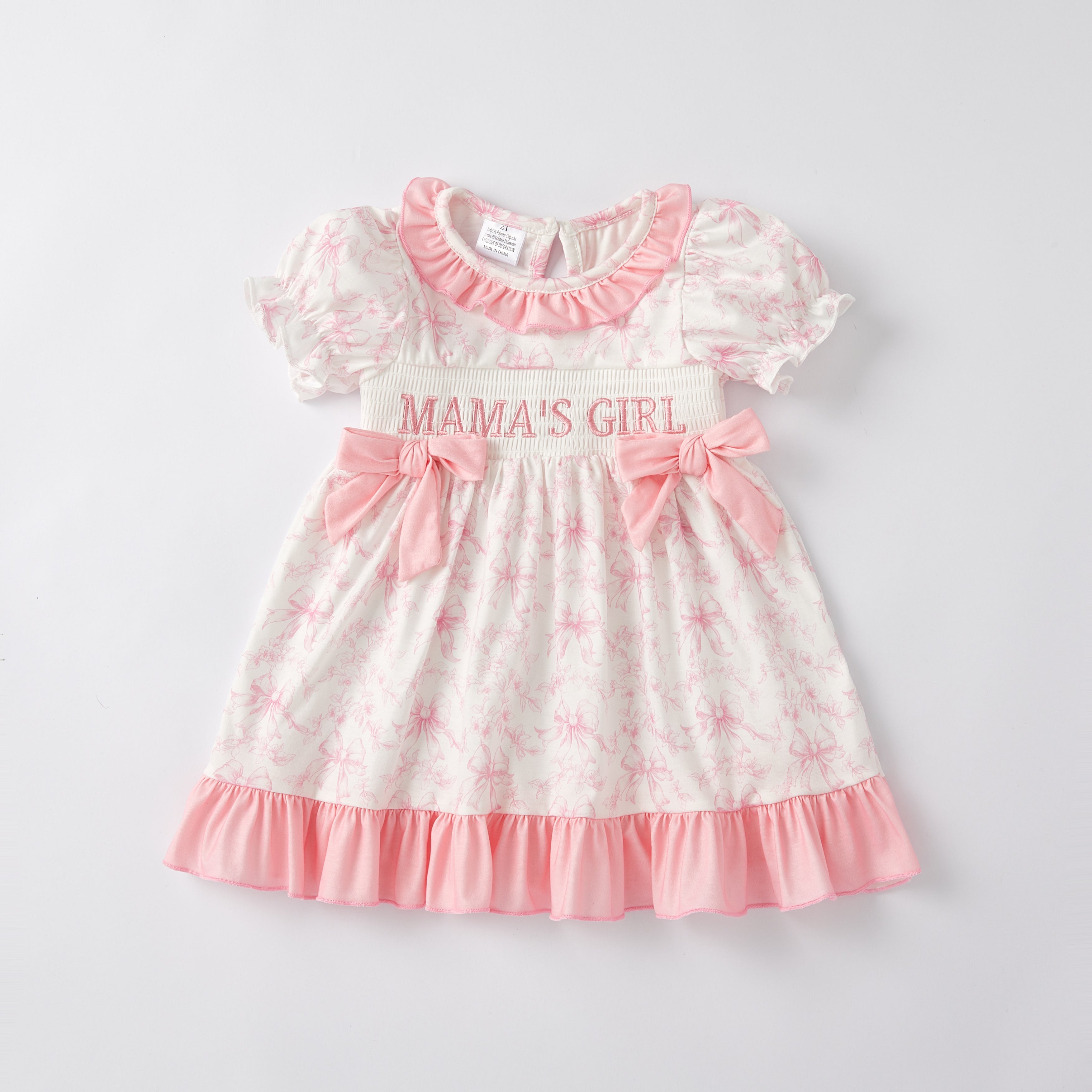 (Pre Order)Mommy and Me Spring & Summer Embroidery Smocked Dress and Romper