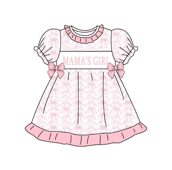 (Pre Order)Mommy and Me Spring & Summer Embroidery Smocked Dress and Romper