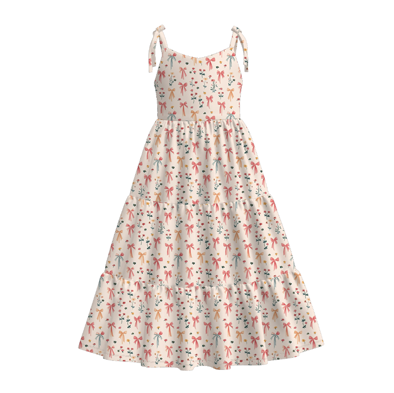 (Pre Order)Mommy and Me Spring & Summer Embroidery Smocked Dress and Romper