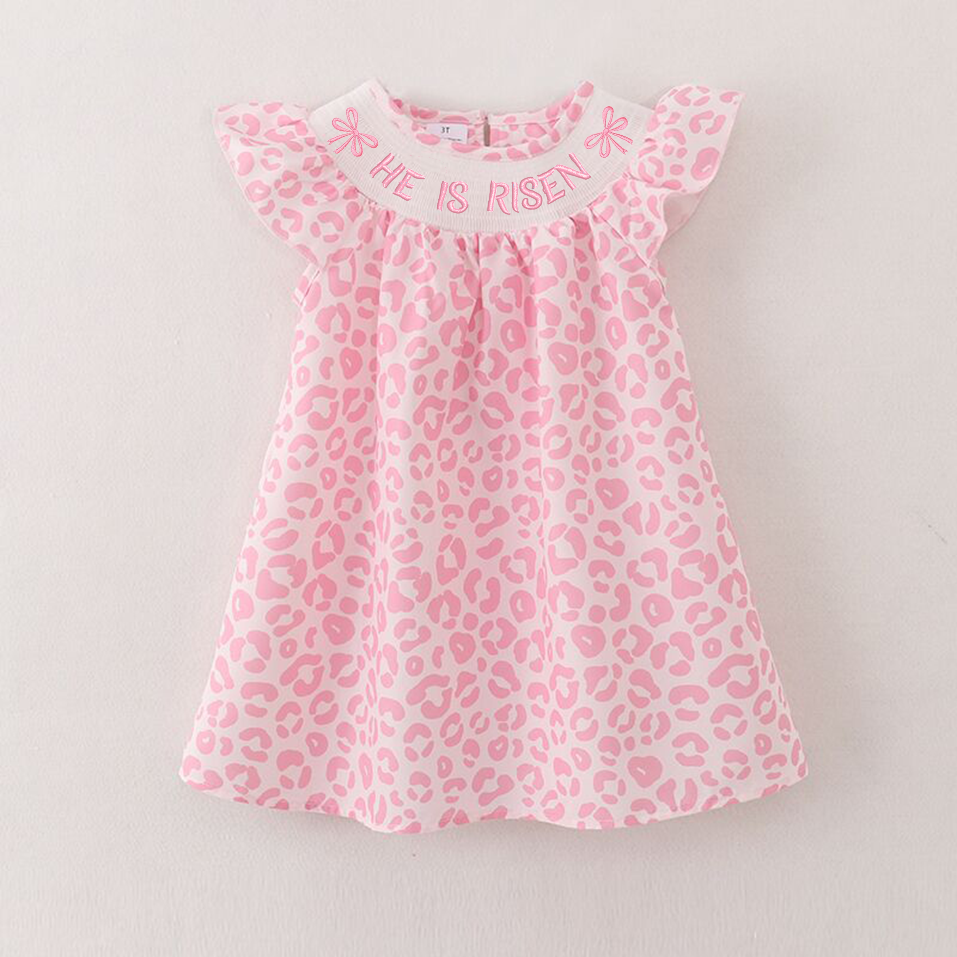 (Pre Order)Sisters Easter Bunny Embroidery Smocked Dress and Romper