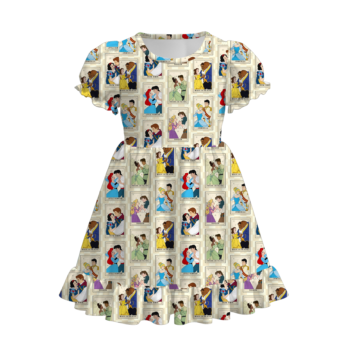 (Pre Order)Girls Spring and Summer Princess Print Dress