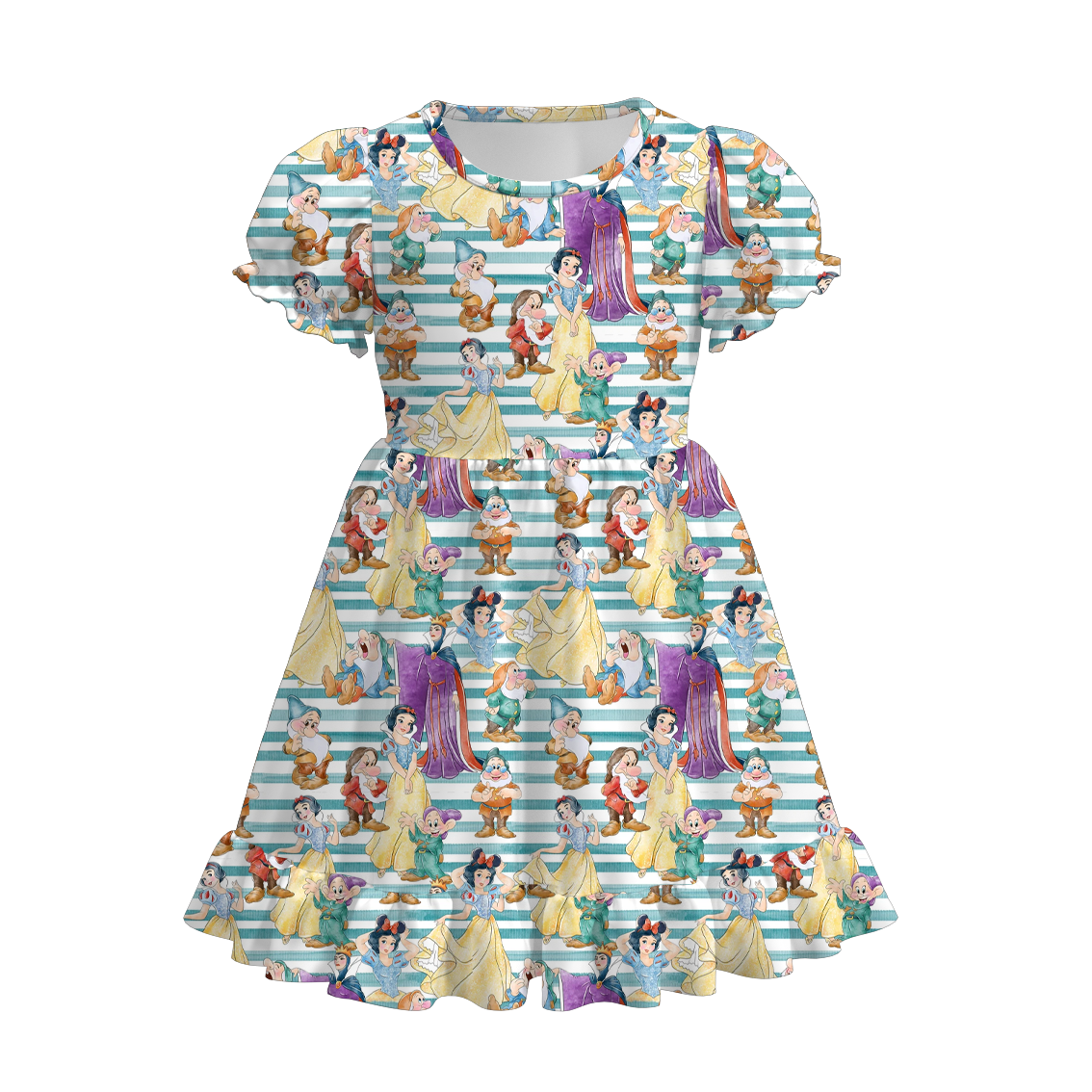 (Pre Order)Girls Spring and Summer Princess Print Dress