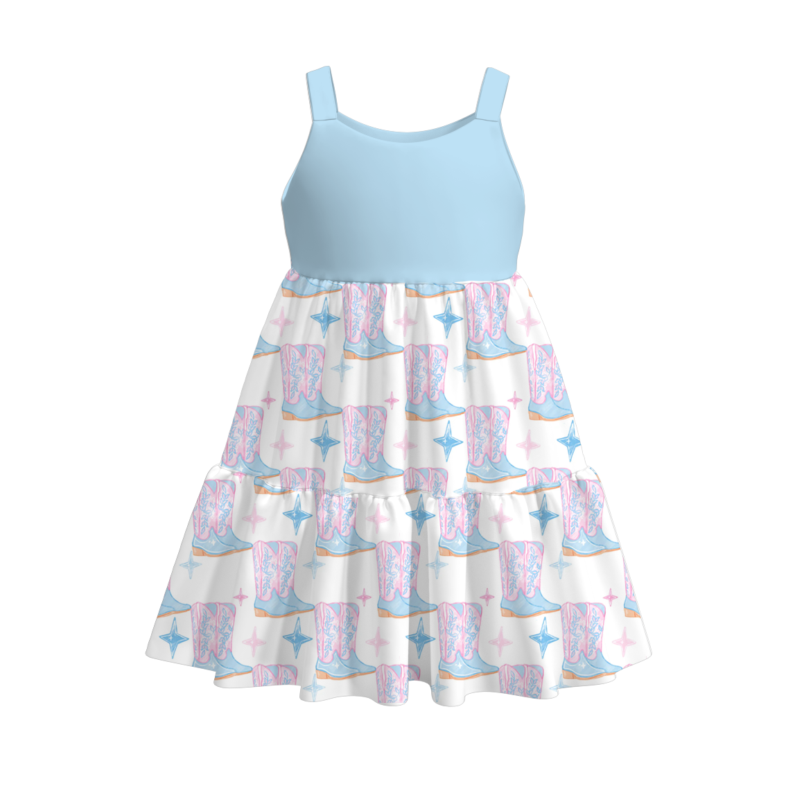(Pre Order)Girls Summer Print Slip Dress