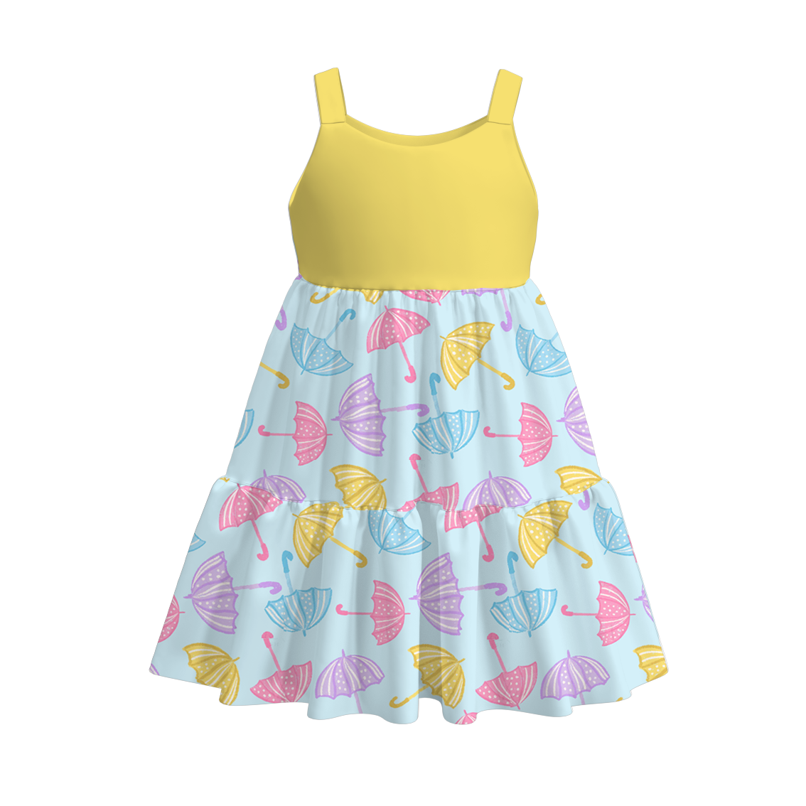 (Pre Order)Girls Summer Print Slip Dress