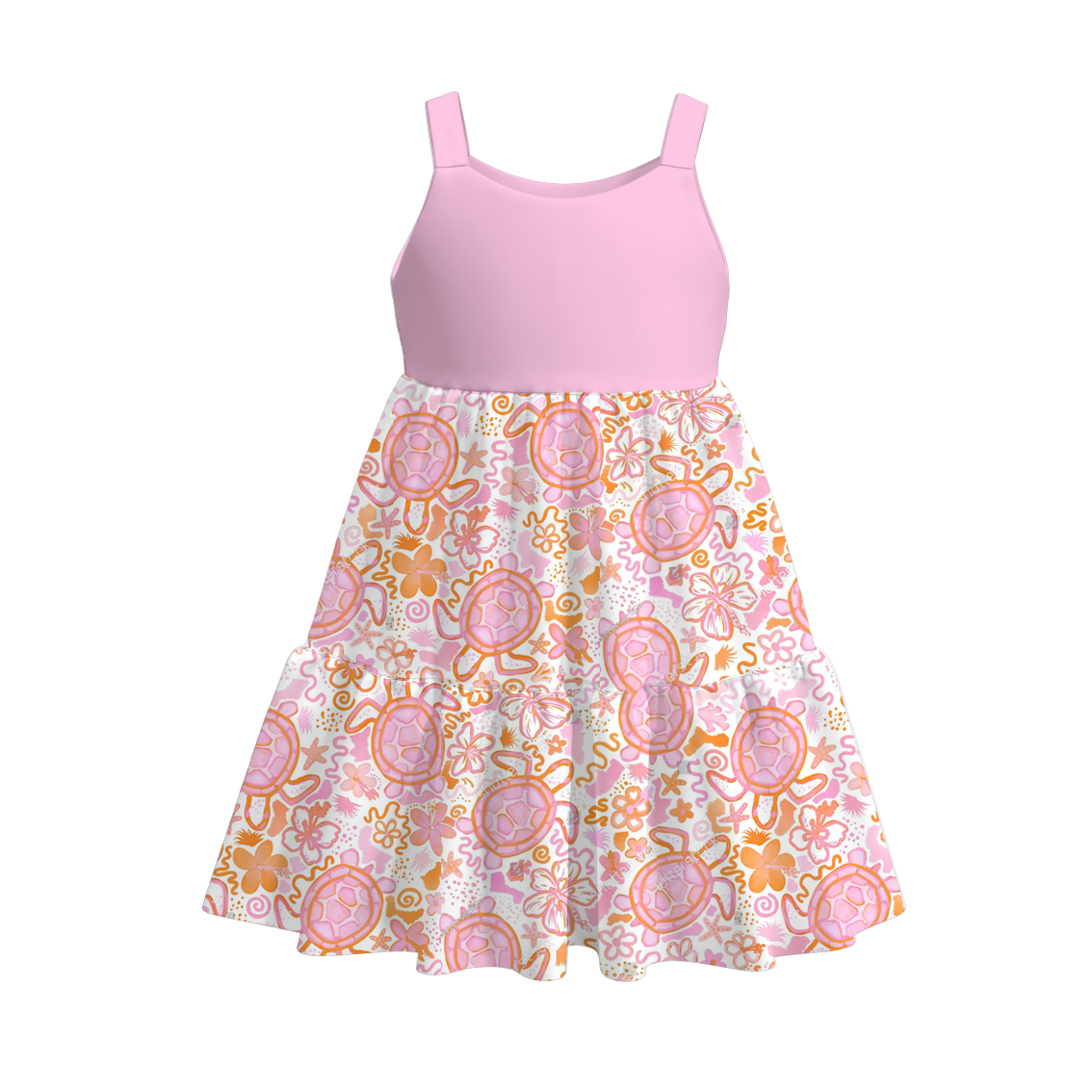 (Pre Order)Girls Summer Print Slip Dress