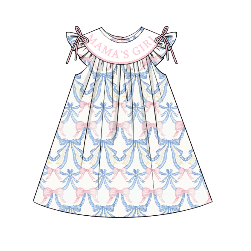 (Pre Order)Sisters Spring and Summer Embroidery Smocked Dress&Romper