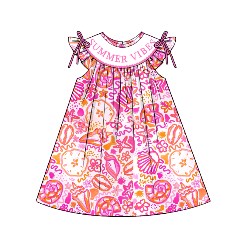 (Pre Order)Sisters Spring and Summer Embroidery Smocked Dress,Romper&Shorts Set