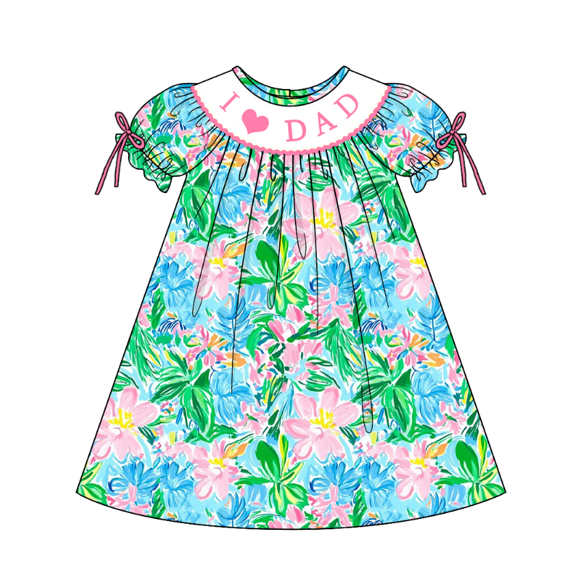 (Pre Order)Sisters Spring and Summer Embroidery Smocked Dress&Romper