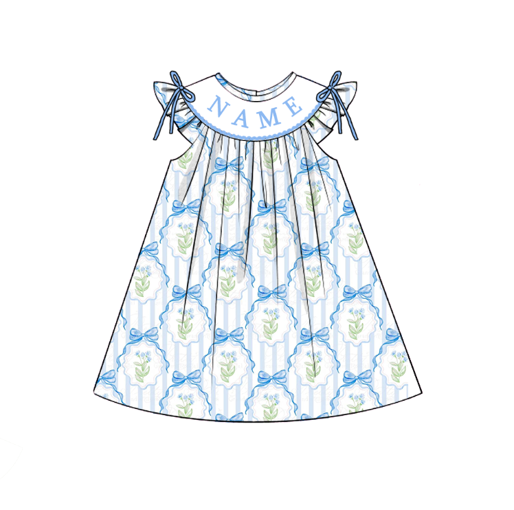 (Pre Order)Sisters Spring and Summer Embroidery Smocked Dress&Romper