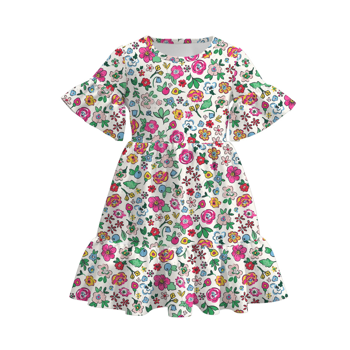 (Pre Order)Mommy and Me Spring&Summer Floral Print Dress,Romper