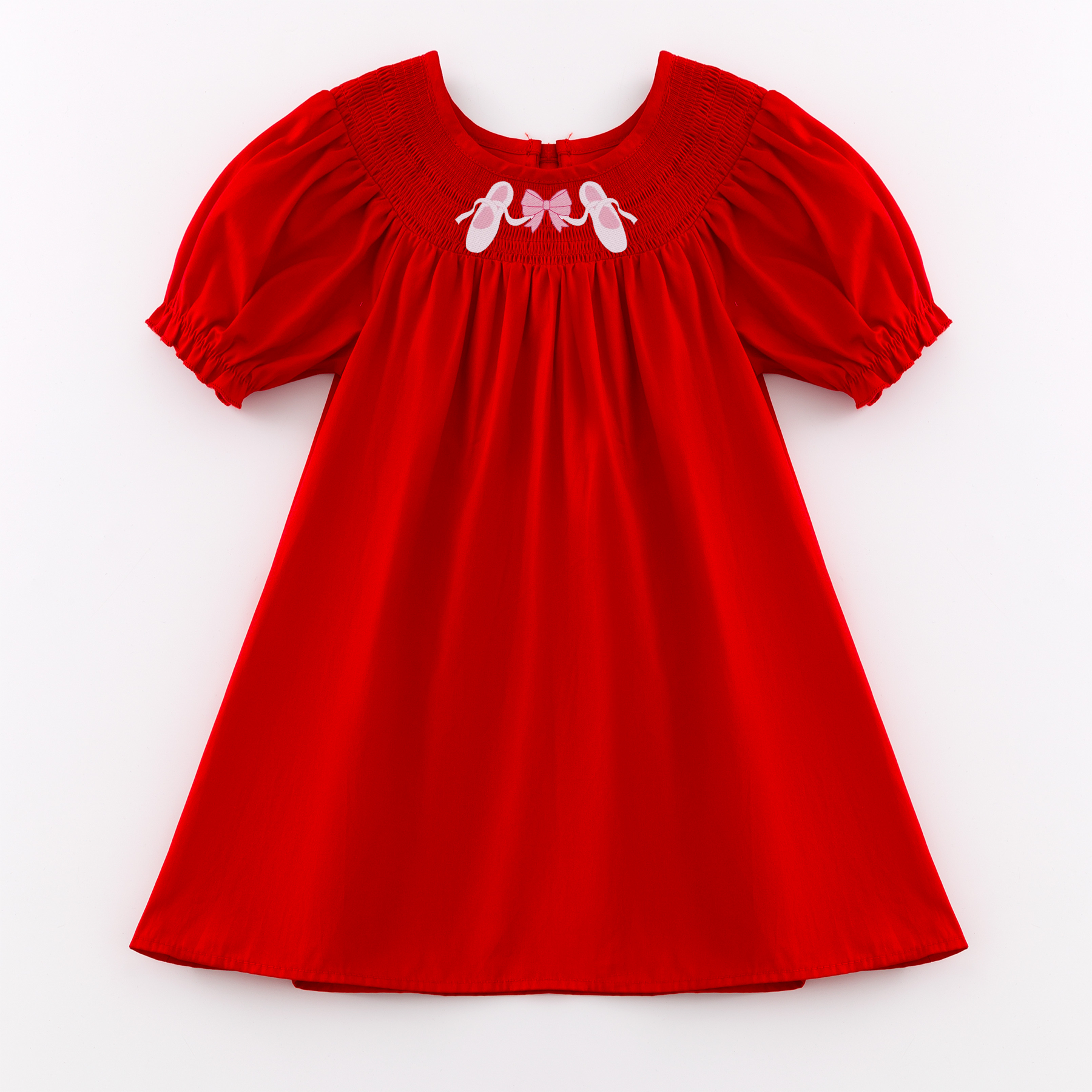 (Pre Order)Sisters Spring and Summer Ballet Embroidery Smocked Dress and Romper