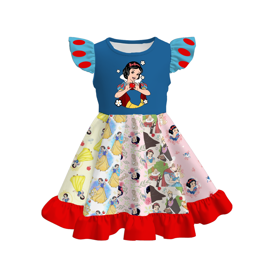 (Pre Order)Girls Spring and Summer Princess Print Dress