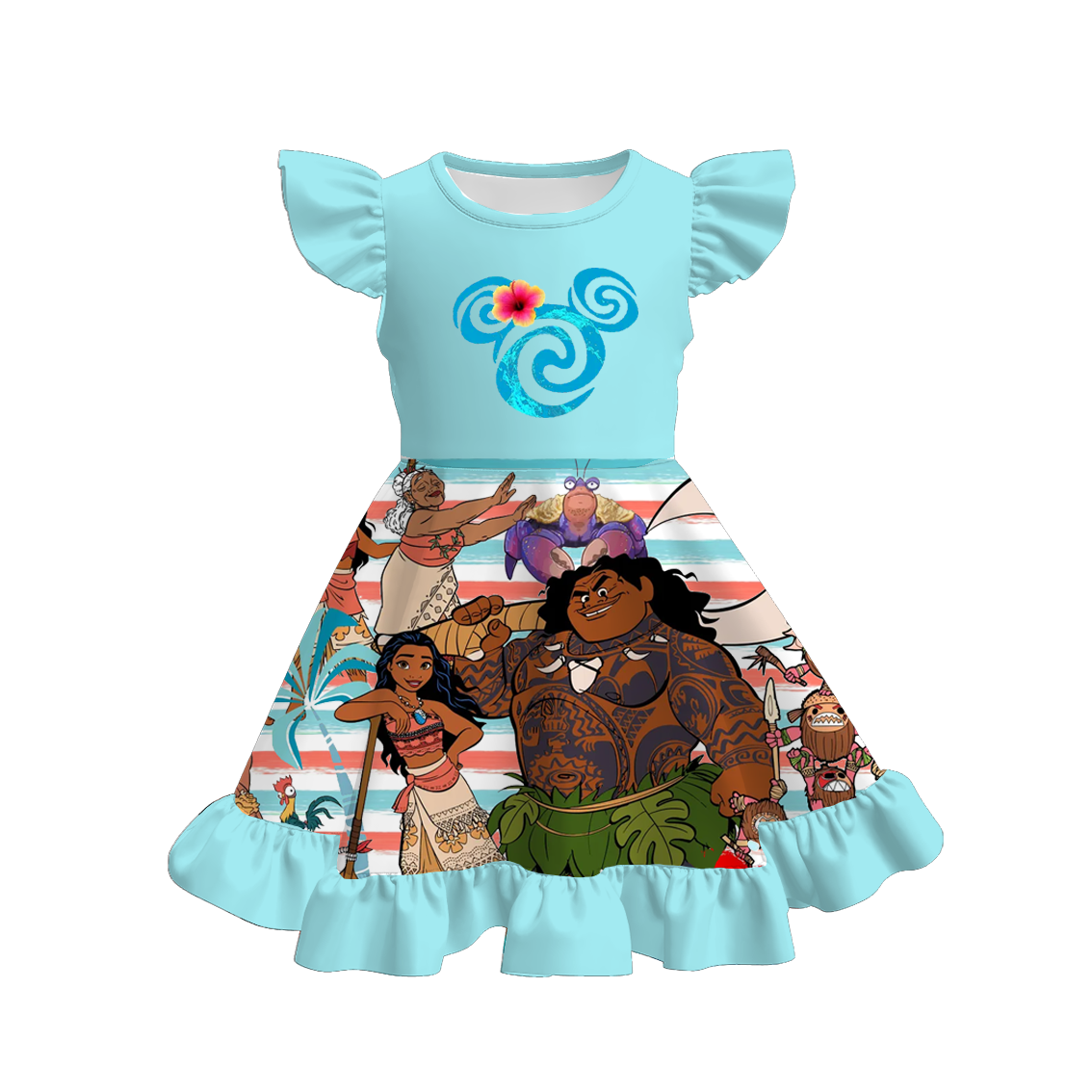 (Pre Order)Girls Spring and Summer Princess Print Dress