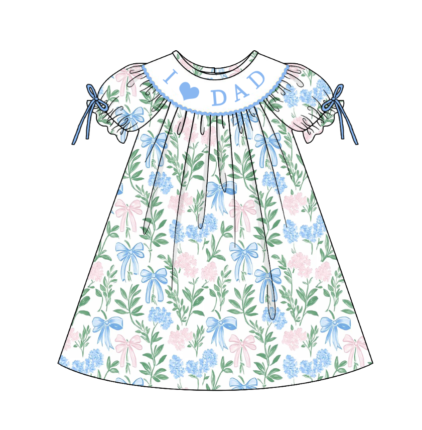 (Pre Order)Sisters Spring and Summer Embroidery Smocked Dress&Romper
