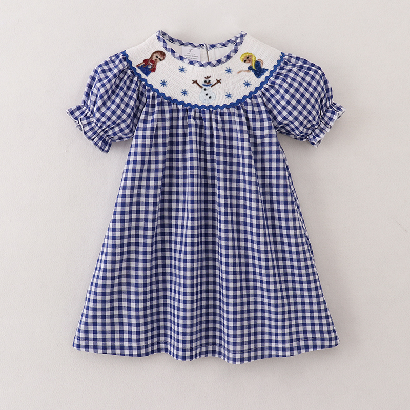 (Pre Order)Sisters Spring&Summer Princess Embroidery Smocked Dress Romper