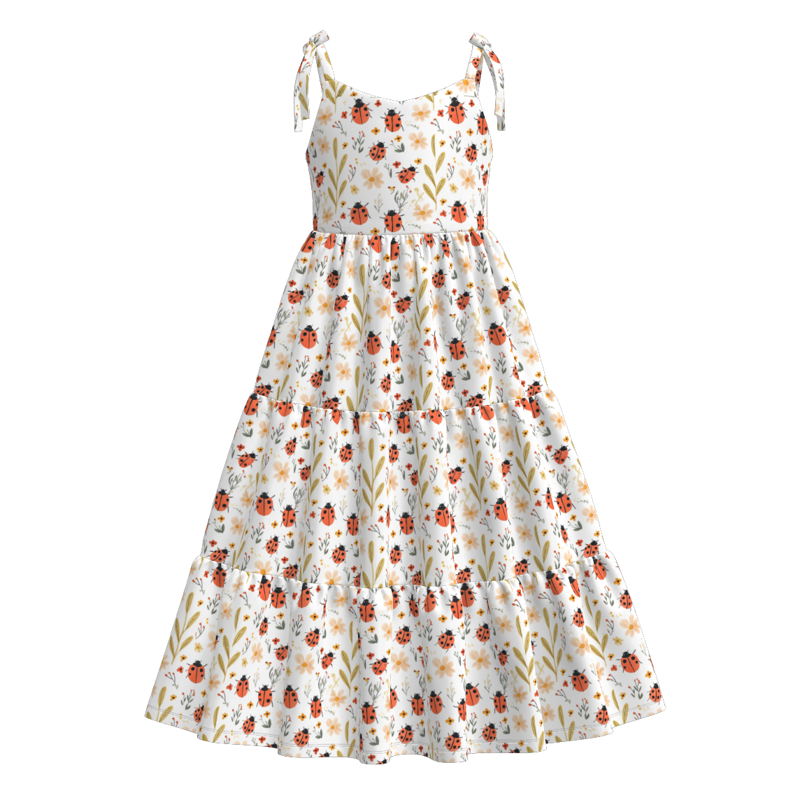 (Pre Order)Mommy and Me Spring and Summer Floral Print MAXI Dress