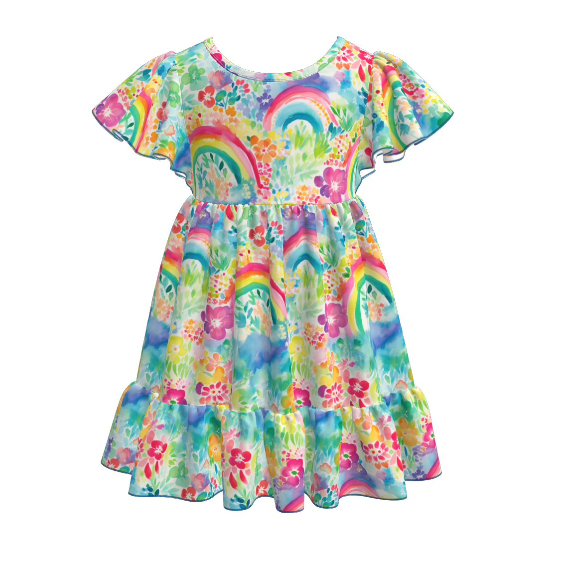 (Pre Order)Mommy and Me Spring and Summer Floral Print Dress
