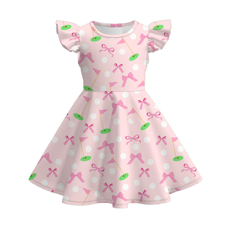(Pre Order)Girls Spring and Summer Fruit&Bow Print Dress