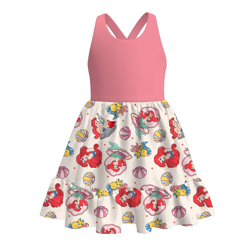 (Pre Order)Mommy and Me Spring&Summer Princess Print Dress