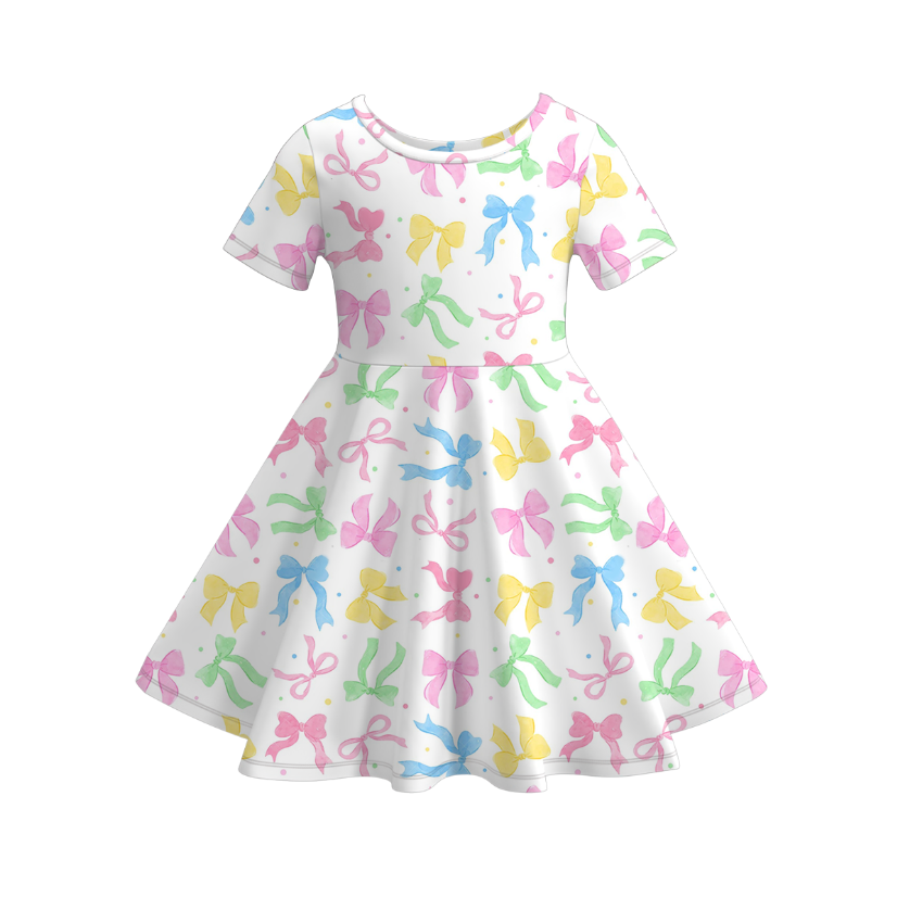 (Pre Order)Girls Spring and Summer Cartoon&Princess Print Dress