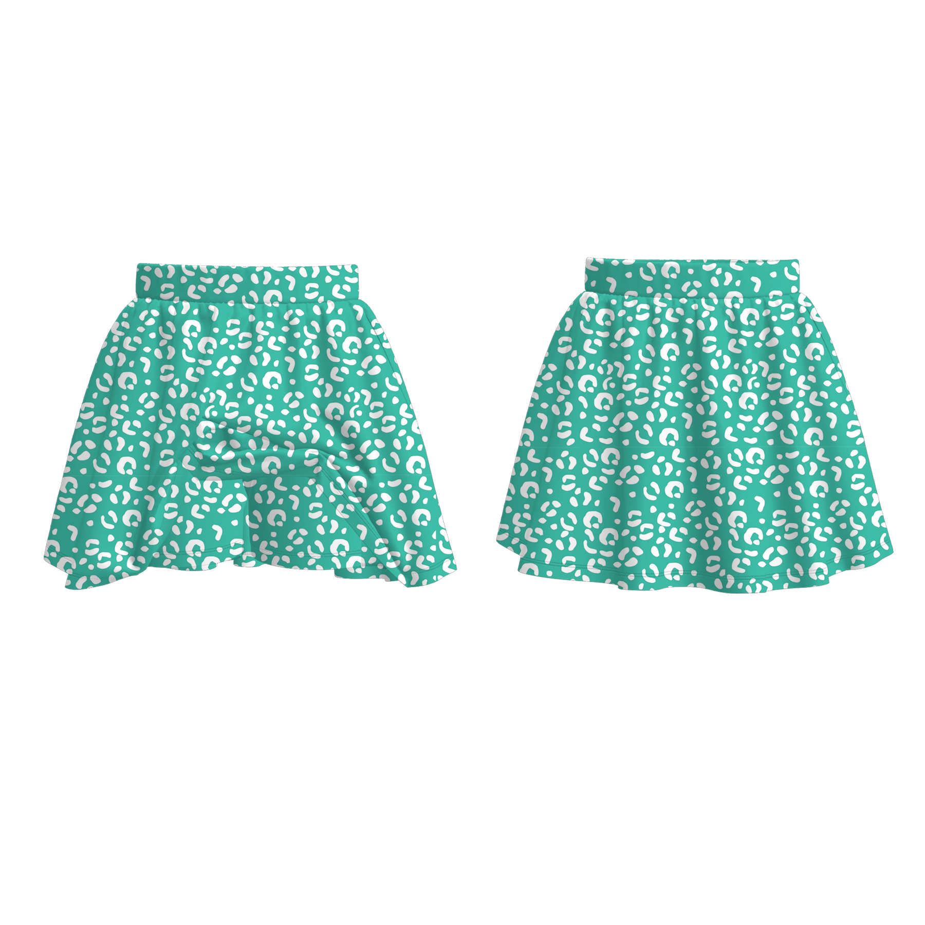(Pre Order)Girls Spring and Summer Plain Color Skort