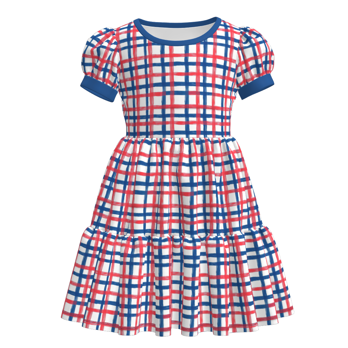 (Pre Order)Sisters Patriotic Print Dress&Bloomer Set