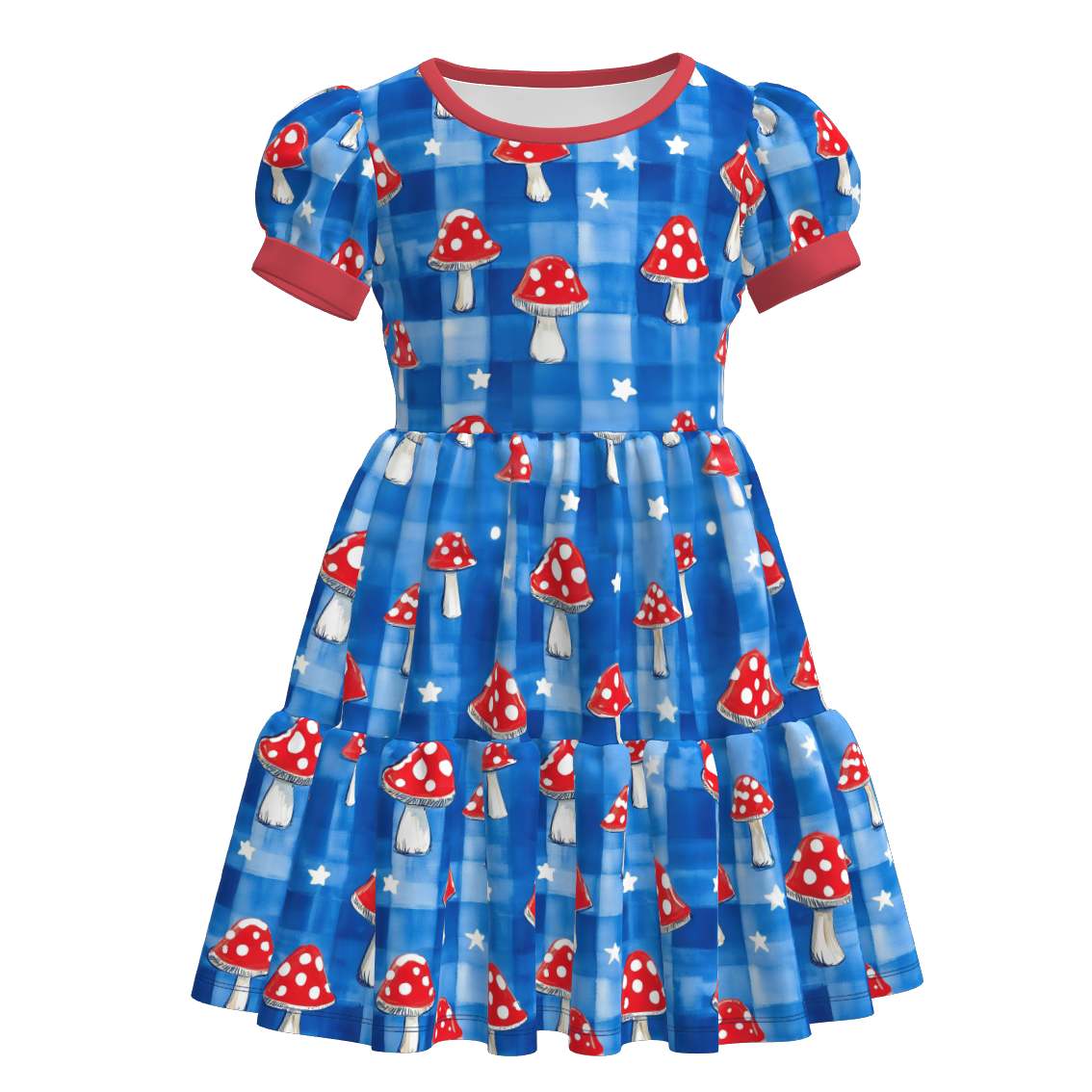 (Pre Order)Sisters Patriotic Print Dress&Bloomer Set