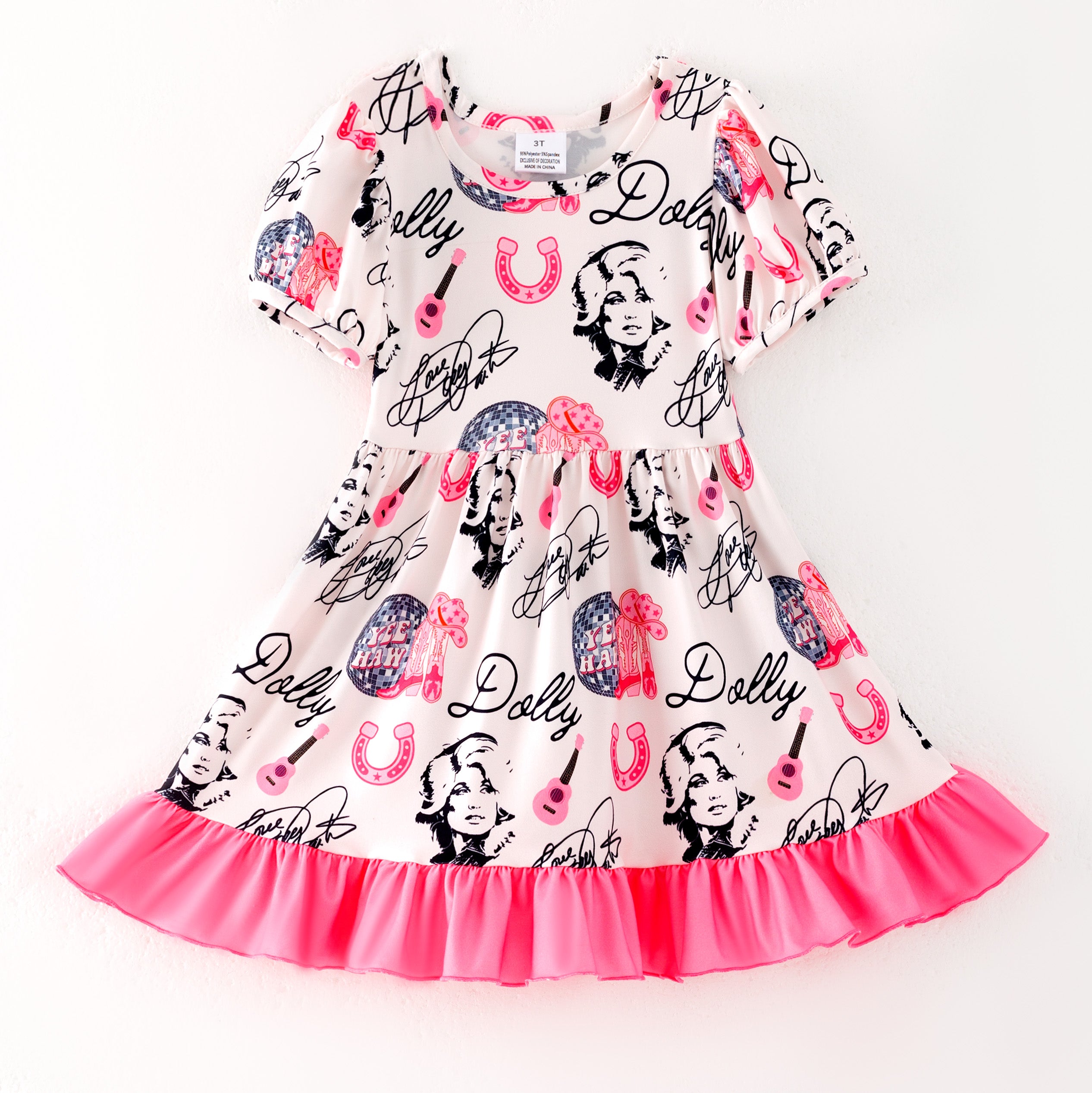 (Pre Order)Girls Spring and Summer Character Print Dress