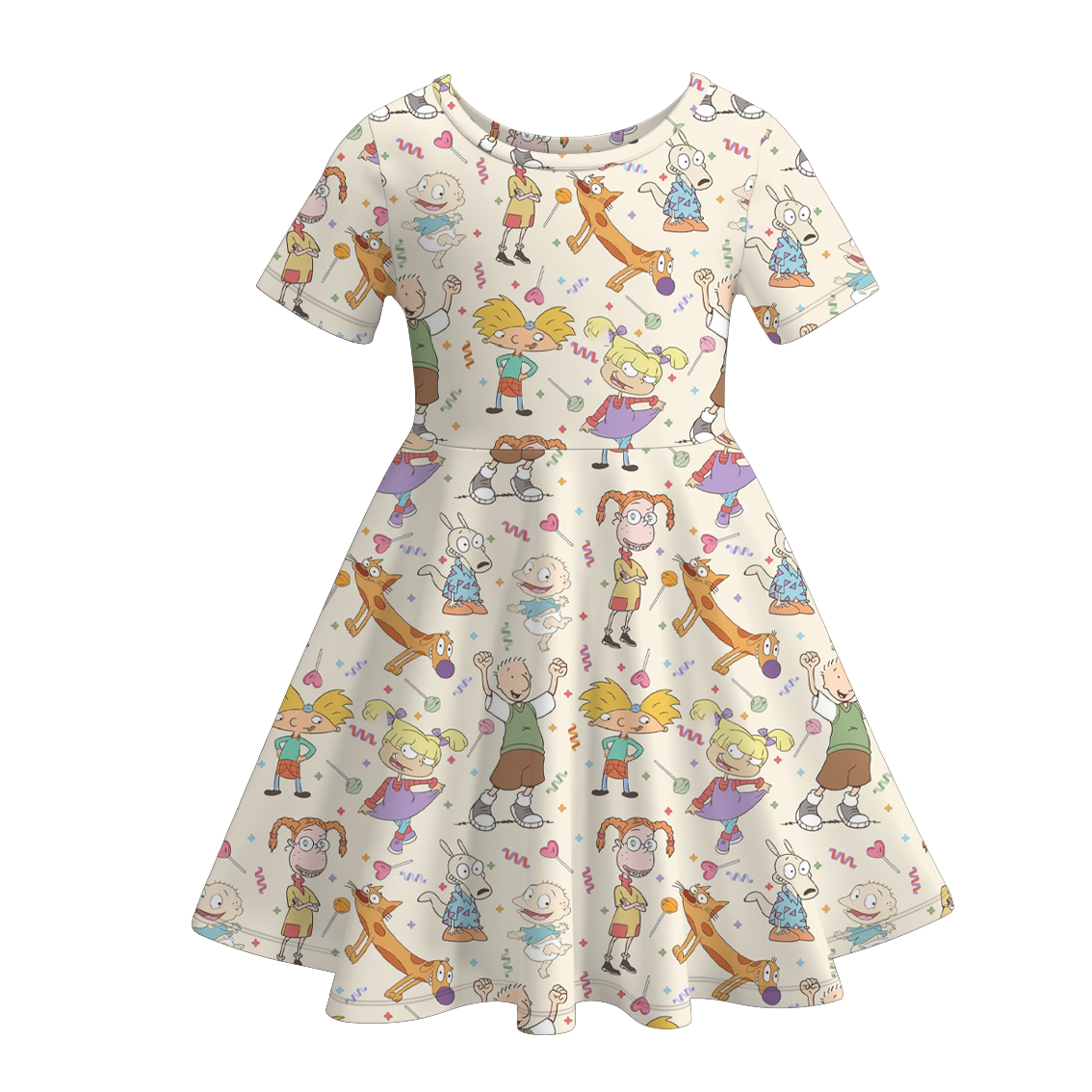 (Pre Order)Girls Spring and Summer Princess Print Dress