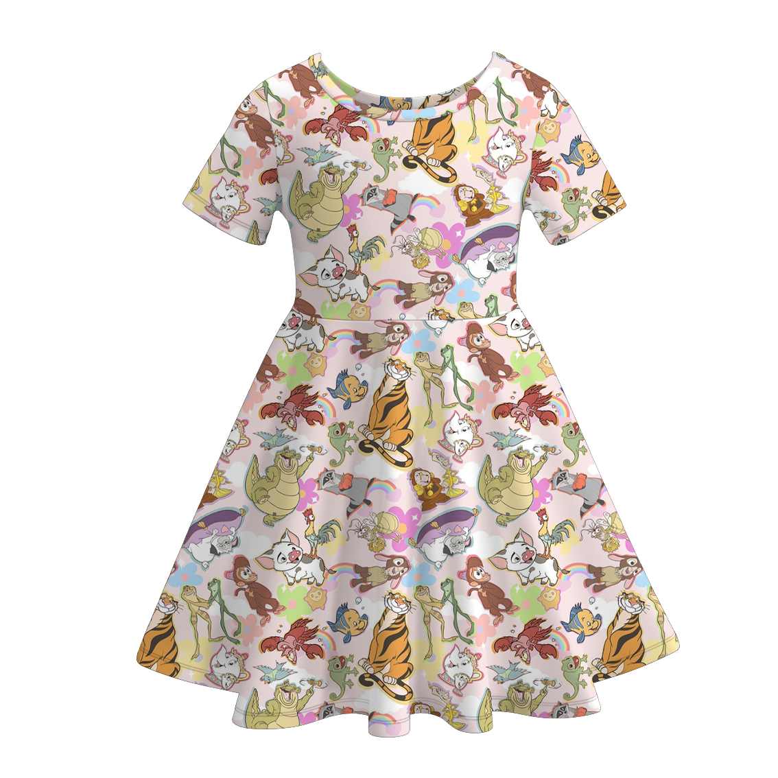 (Pre Order)Girls Spring and Summer Princess Print Dress