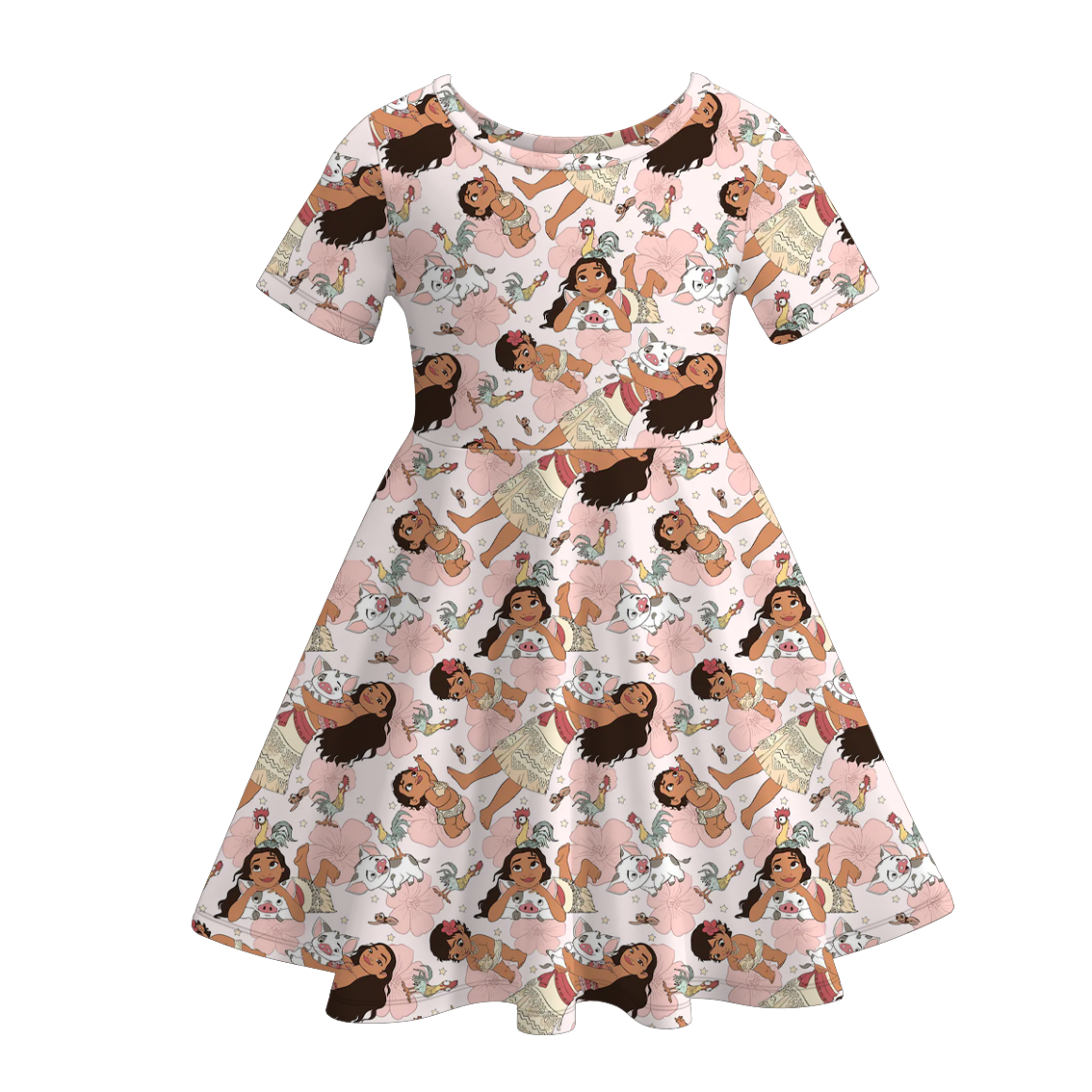 (Pre Order)Girls Spring and Summer Princess Print Dress