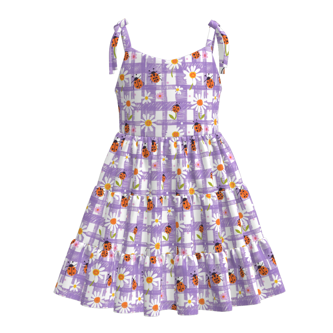 (Pre Order)Mommy and Me Spring&Summer Floral Print Slip Dress
