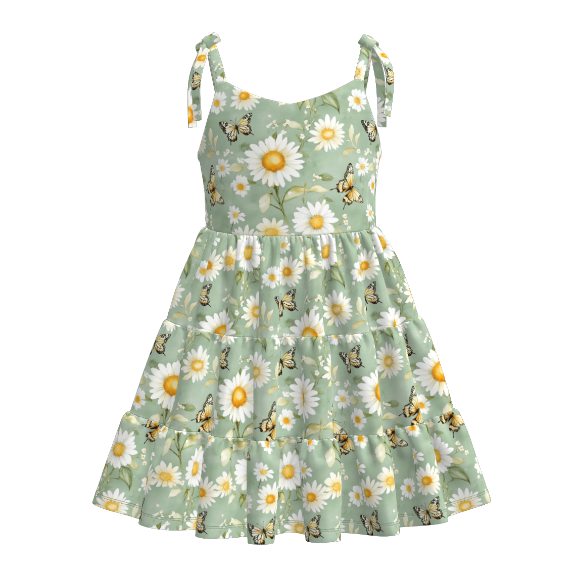 (Pre Order)Mommy and Me Spring&Summer Floral Print Slip Dress