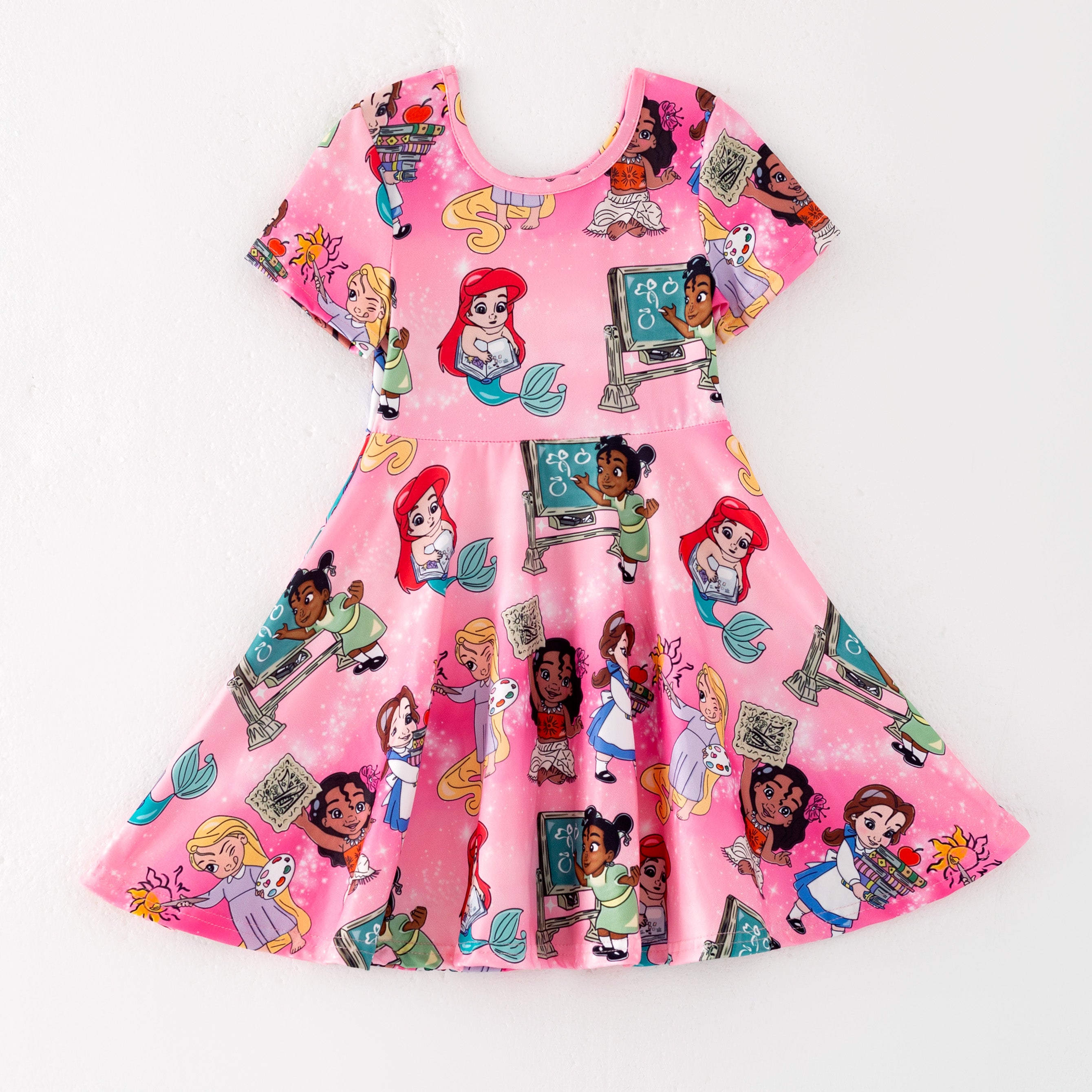 (Pre Order)Girls Summer Back To School Print Dress