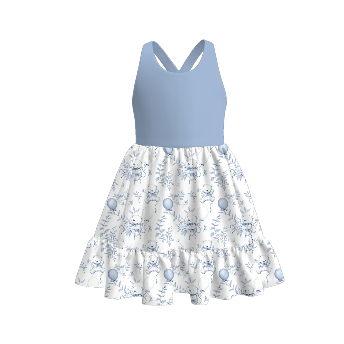 (Pre Order)Sibling Spring and Summer Balloon Print Dress,Romper and Set