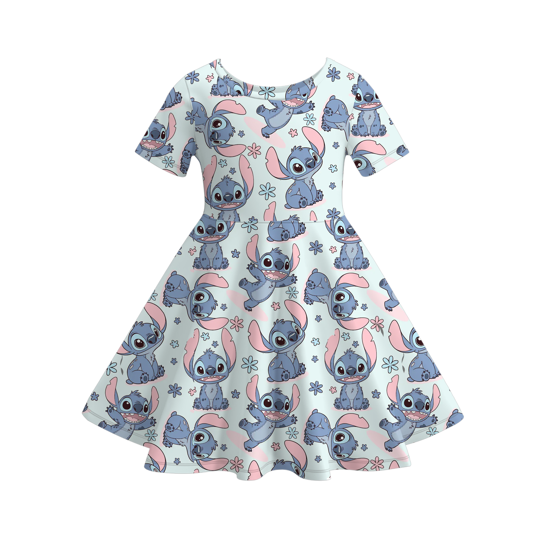 (Pre Order)Girls Spring and Summer Cartoon Print Dress,Set,Jumpsuit&Top