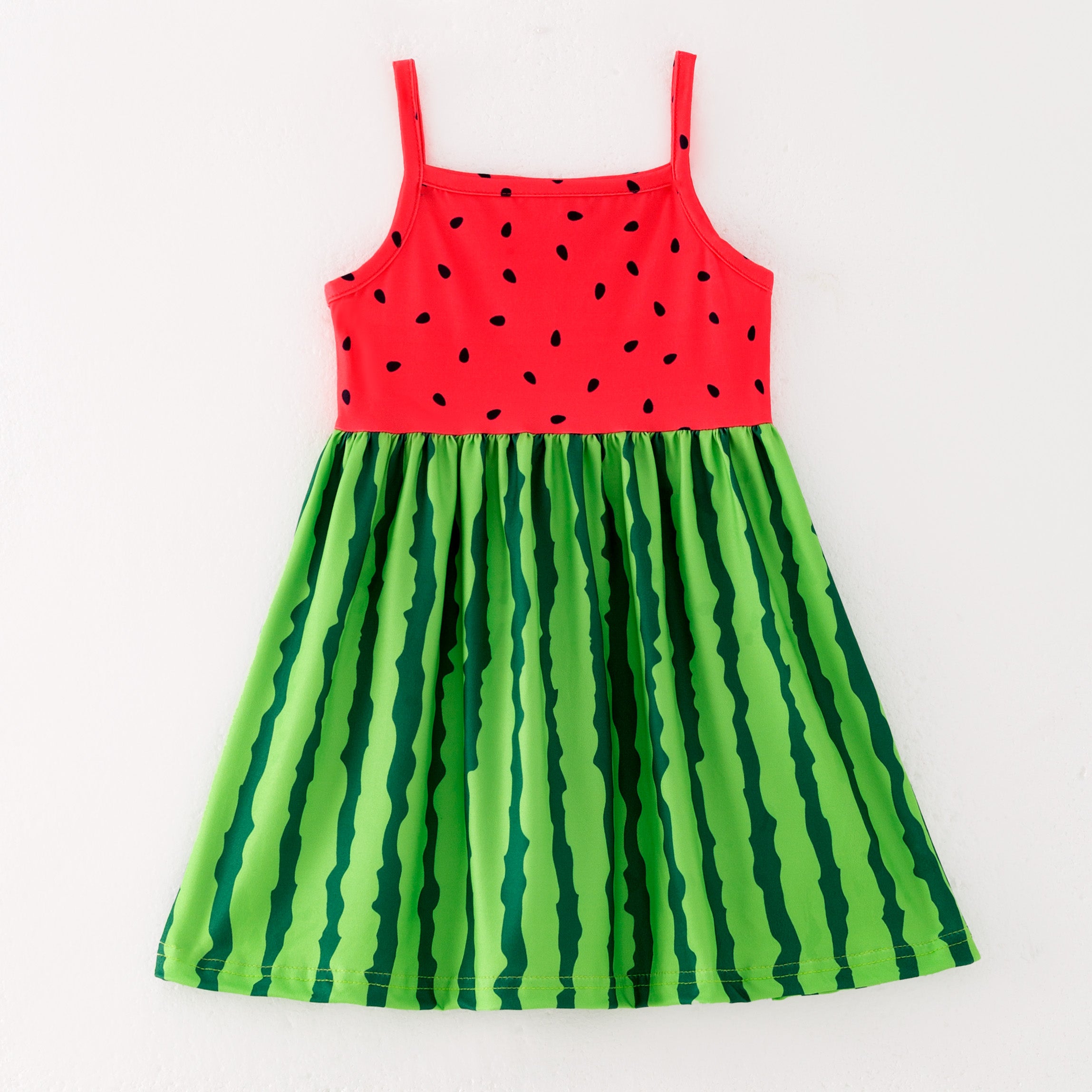 (Pre Order)Girls Spring and Summer Floral&Fruit Print Slip Dress