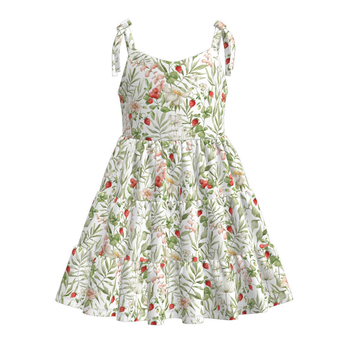 (Pre Order)Mommy and Me Spring&Summer Floral Print Slip Dress